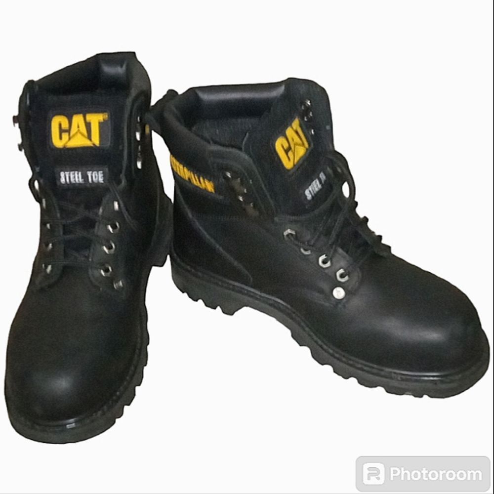 New Caterpillar Steel Toe Work Boots Size 7 Men Unisex Oil Resistant